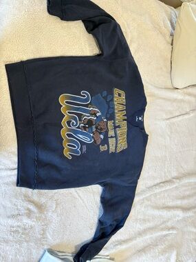Hollister Navy UCLA Champions Graphic Sweatshirt with Gold and White Print